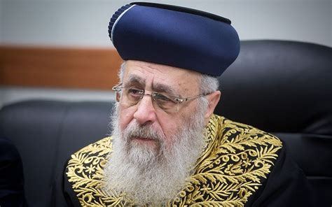 sephardi chief rabbi disparages reform jews they have nothing the