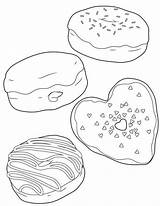 Coloring Pages Donut National Print June Size sketch template