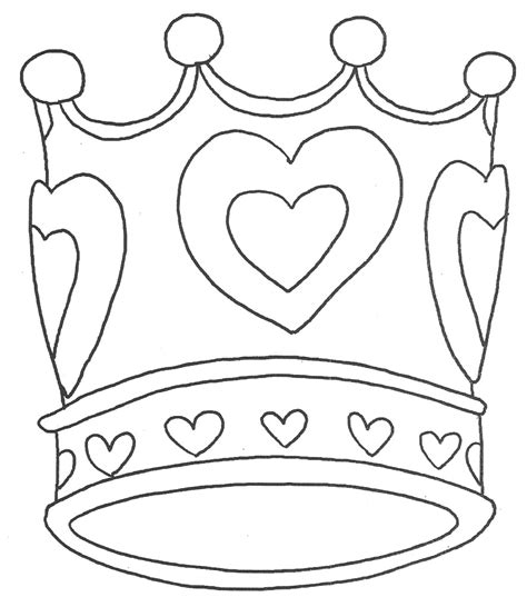 easy crown coloring pages