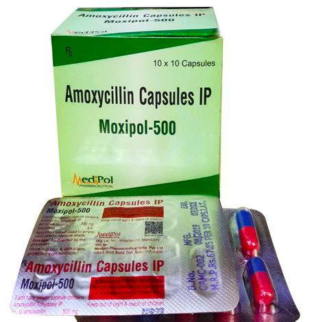 Moxipol 500 Amoxicillin 500 Mg Capsule 10x10 At Rs 1 Stripe In Delhi