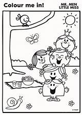 Mr Men Colouring Sheets Miss Little Coloring Pages Characters Choose Board Man sketch template