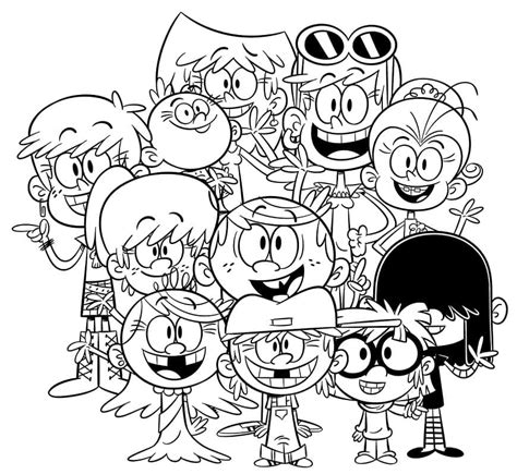 characters   loud house coloring page  print  color