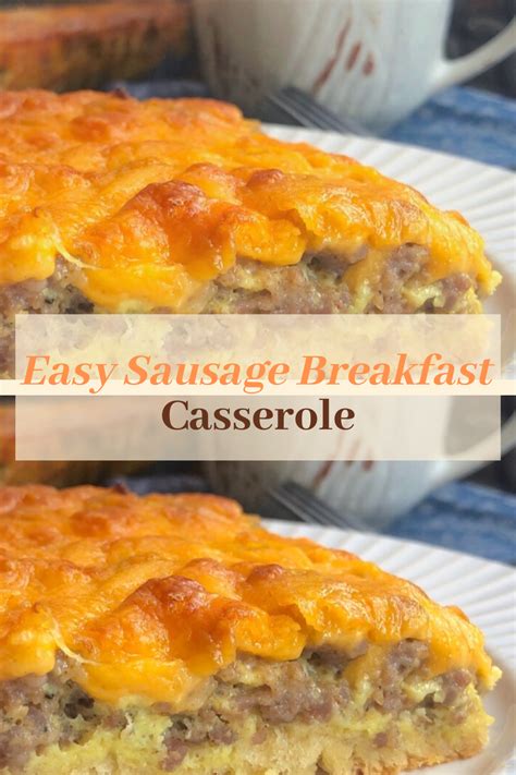 easy sausage breakfast casserole food recipes smith
