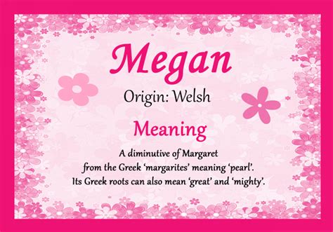 megan personalised  meaning certificate  card zoo