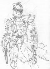 Clone Trooper Wars Star Arc Pages Drawings Coloring Drawing Commander Man 501st Cody Kuk Template Deviantart Sketch Order First Color sketch template