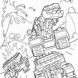 Dinotrux Dozer sketch template