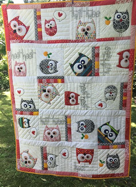 hoot owl quilt  pattern  claire turpin owl quilt owl quilt