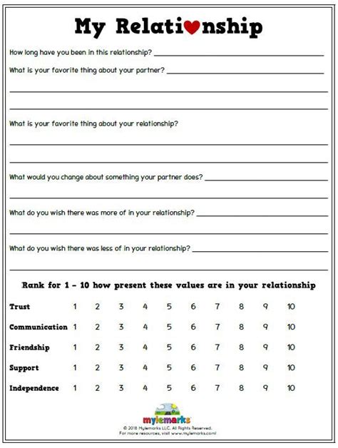 Infidelity Worksheets For Couples Pdf