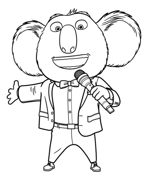 sing  printable coloring pages printable templates