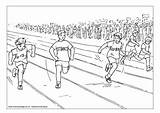 Sprint Kleurplaat Lekkoatletyka Sportdag Kolorowanki Hurdles sketch template