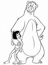 Baloo Mowgli Pages Walt Rapunzel sketch template