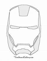 Iron Man Mask Stencil Drawing Pumpkin Template Face Outline Coloring Printable Pages Helmet Line Easy Sketch Freestencilgallery Stencils Ironman Masks sketch template