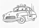 Coloring Cars Sheriff Pages Printable Mater Disney Mcqueen Lightning Drawing Coloriage Tow Collection Car Movie Picasso C4 Unique Pixar Sally sketch template
