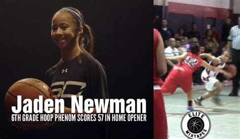 11 Year Old Jaden Newman Drops 57 In Home Opener