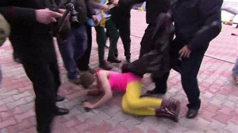 Pussy Riot Whipped At Sochi Games By Cossacks Bbc News