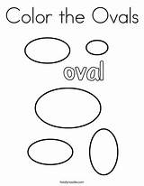 Coloring Ovals Color Twistynoodle Shape Pages Preschool Shapes Worksheets Activities Tracing Kids Craft Noodle Print Letter sketch template