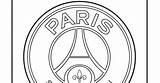 Coloring Pages Paris Germain Saint Logo Soccer Logos sketch template