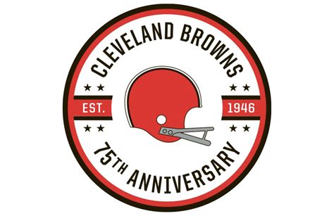 cleveland browns unveil  anniversary logo sportslogosnet news