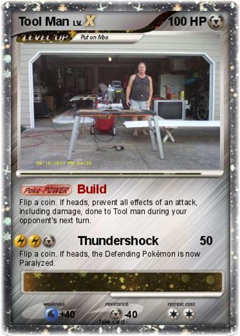 pokémon tool man build my pokemon card