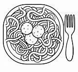 Espagueti Espaguetis sketch template