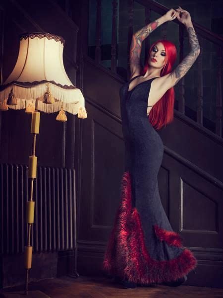ravishing ruby red haired vixens dark beauty classic black dress beauty