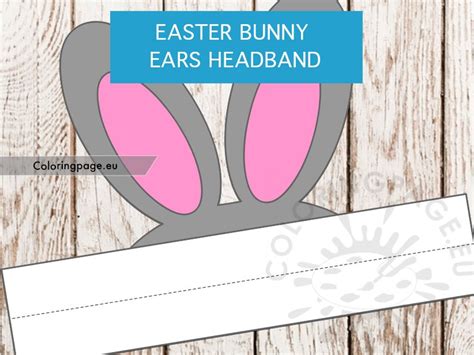 bunny headband printable printable word searches