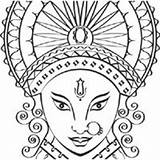 Durga Pages Coloring Goddess Hindu Drawing Surfnetkids Hinduism Printable Getdrawings Getcolorings sketch template
