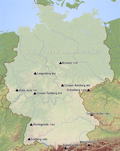 germany physical map