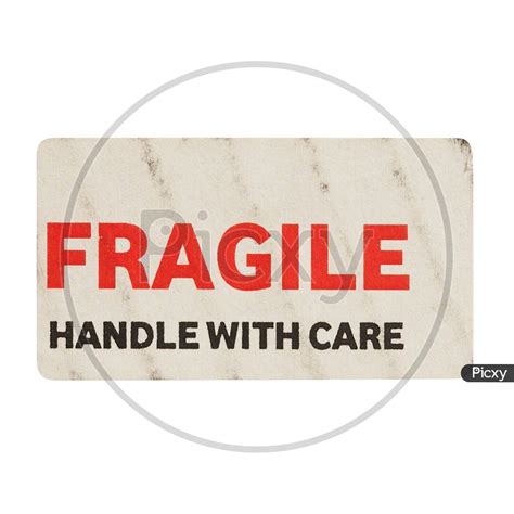 image  fragile sign isolated  white qb picxy