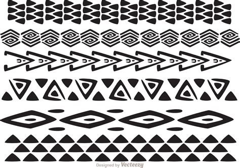 hawaiian tribal pattern vectors pack   vector art  vecteezy