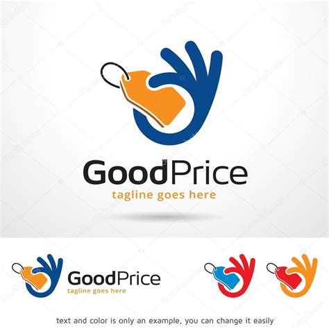 good price logo template design vector stock vector image