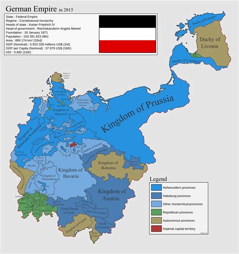 German Empire In 2015 Imaginarymaps