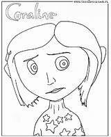 Coraline Coloring Pages Burton Tim Printable Halloween Film Print Beetlejuice Jones Colouring Drawing Color Party Sheets Drawings Movie Easy Book sketch template