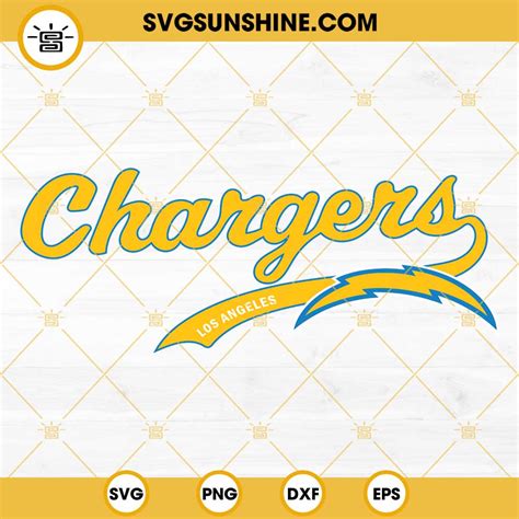chargers svg los angeles chargers svg png dxf eps cricut silhouette los angeles chargers logo svg