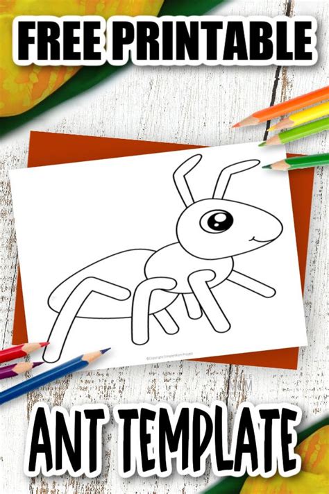 printable ant template simple mom project ant crafts insect