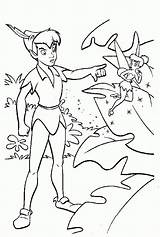 Coloring Pages Tinkerbell Peter sketch template