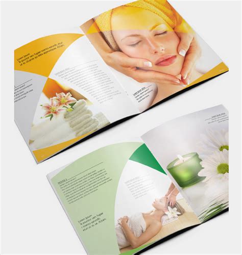 spa brochure templates  ai indesign ms word pages