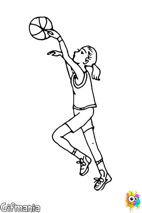 female basketball player coloring page basketball players drawings