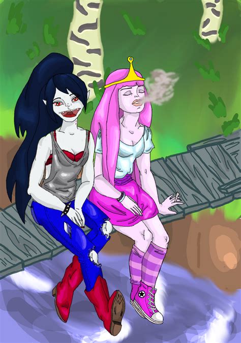 Marceline And Princess Bubblegum Fanart By Veryapedumb On Deviantart