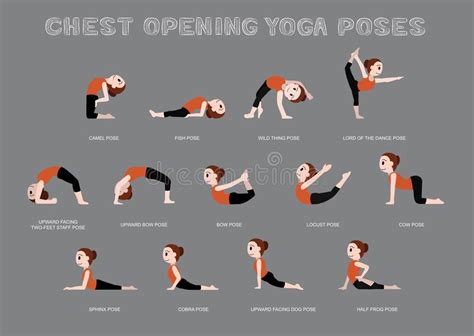 la abertura del pecho de la yoga plantea el ejemplo del vector