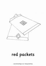 Colouring Red Packets Chinese Year Pages Money Lucky Become Member Log Activityvillage sketch template