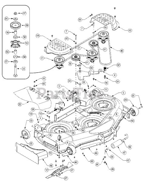 cub cadet lt  apcp cub cadet  lawn tractor   mower deck