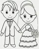 Wedding Coloring Pages Kids Printable Couple Book Color Mariage Getcolorings Activity Activities Reception Books Mothers Valentines Nina Print Games Getdrawings sketch template