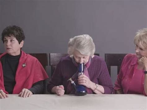 Watch 3 Grandmas Smoke Pot For First Time