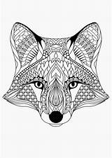 Coloring Fox Pages Printable Adults Adult Designs Colouring Foxes Animal Pattern Face Cute Detailed Sheet Book Books Animals Abstract sketch template