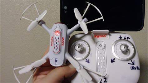 syma xw wi fi fpv p camera drone unboxing  test flight youtube