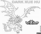 Invizimals Hu Xue Dark Lost Tribes Coloring Pages Dragon sketch template