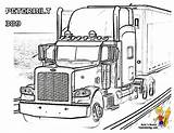 Coloring Peterbilt Pages Truck Trucks Semi Printable Kids Sheet Color Boys Clipart Print Book Adult Plane Car Yescoloring Cold Stone sketch template