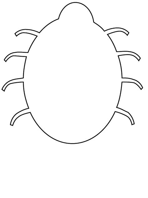 simple shapes bug coloring pages coloring book