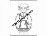 Bulgarian Coloring Costume Traditional Dress Sheets sketch template